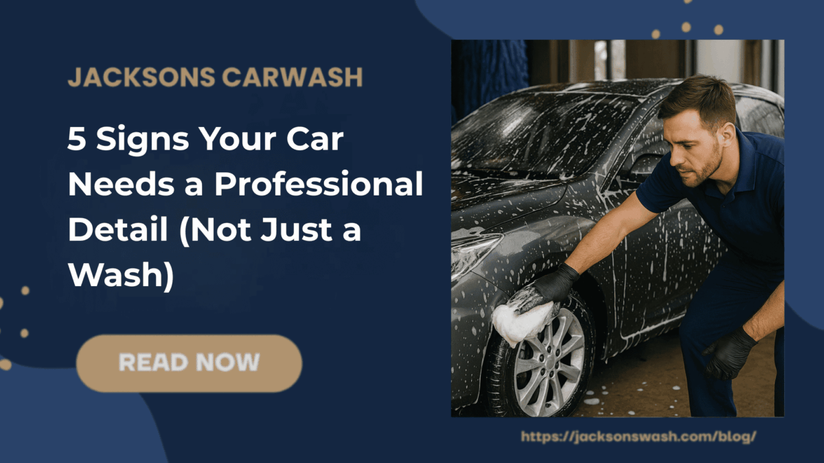 A person washing a car