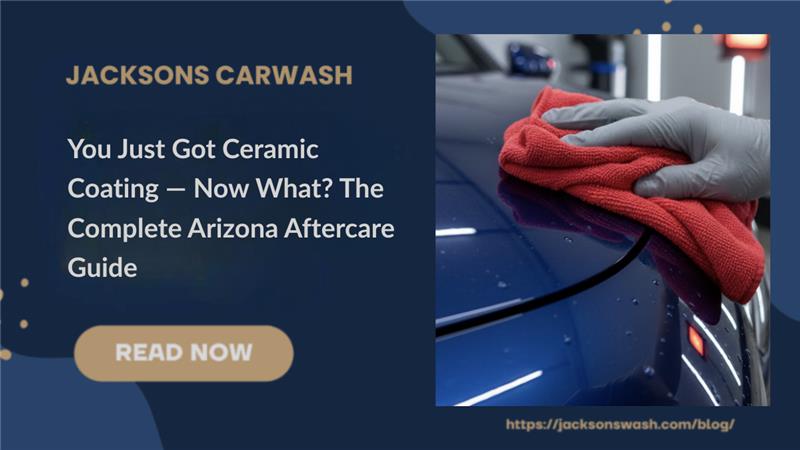 A person wiping down a car