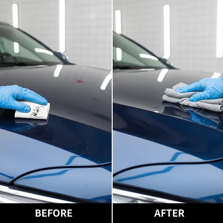 Clay Bar Treatment before after Exterior Detailing Arizona