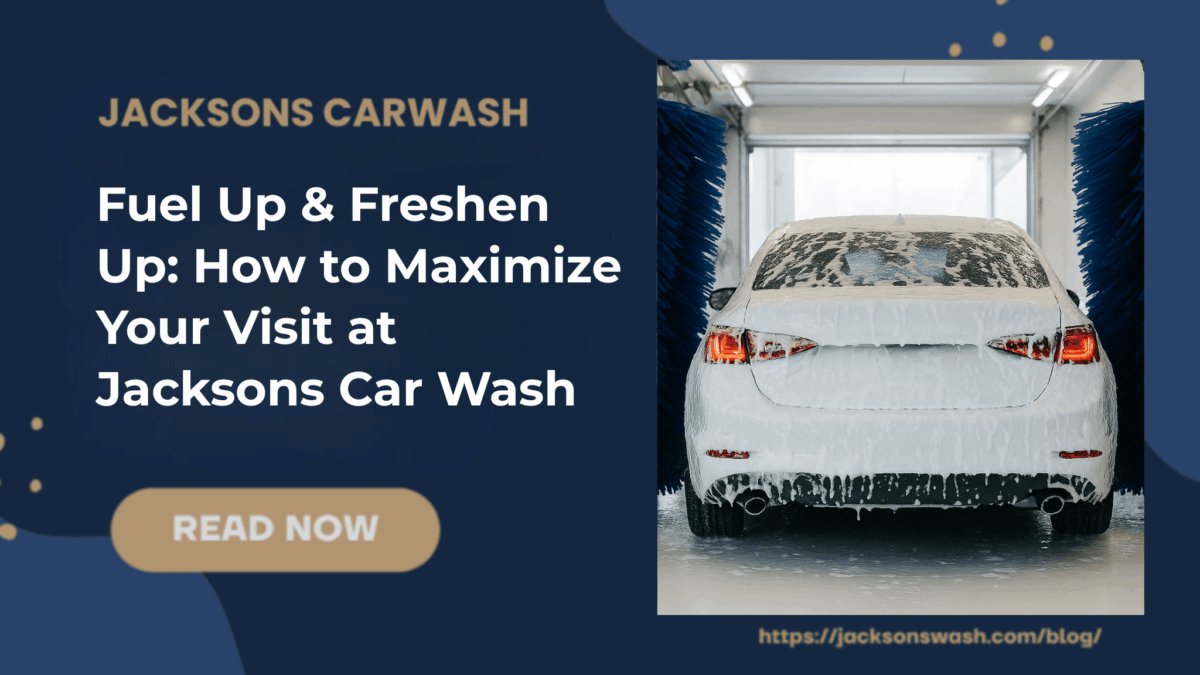 Car going through car wash