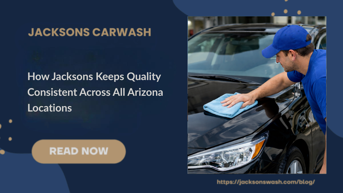 a person detailing a car in arizona