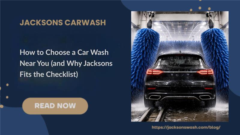 A car in a car wash