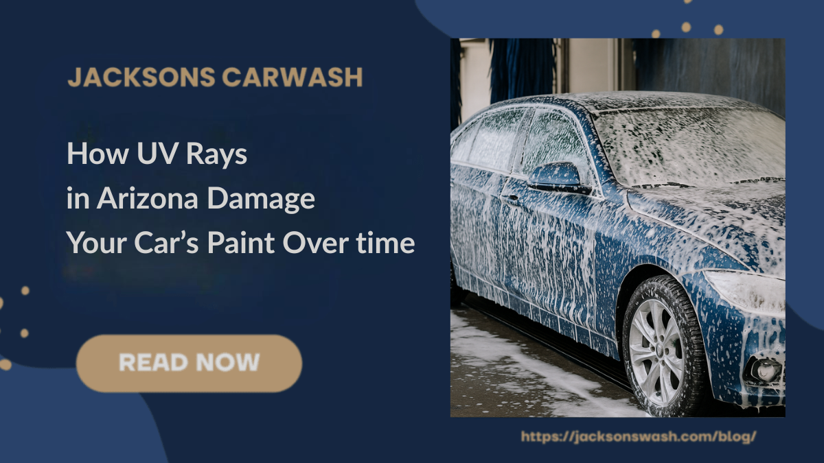 Soapy car going through wash