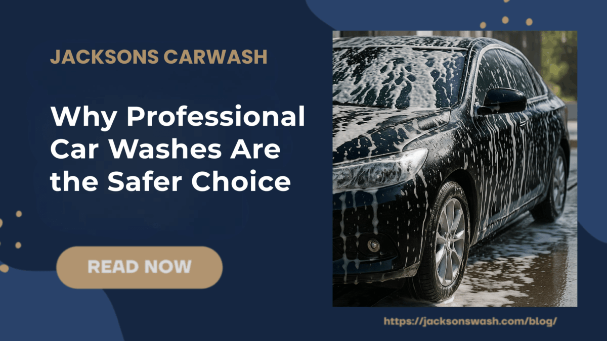 Car going through car wash