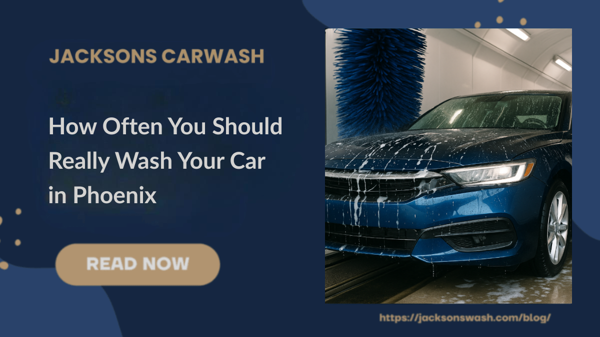 A car in a car wash
